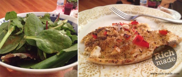 Rich-made Richef's Baked Tilapia and Salad