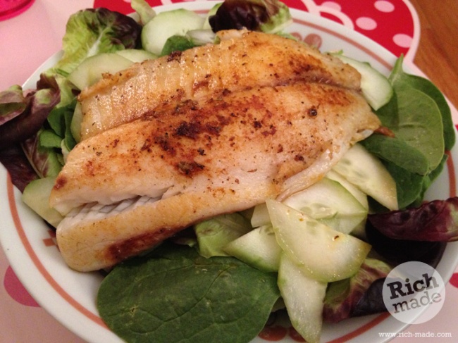Richmade Post Workout Meal: Tilapia Salad