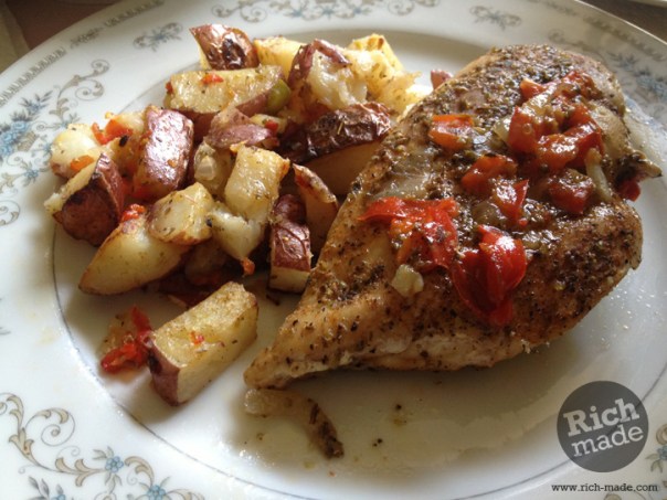 Richmade Sunday Post Workout Meal: Chicken and Red Potatoes