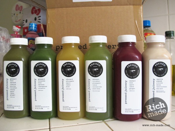 Richmade Pressed Juice Sampler Kit From Pressed Juicery