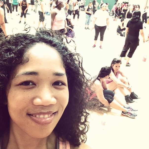 Me inside the gym at Dancehall Mash-Up Master Class